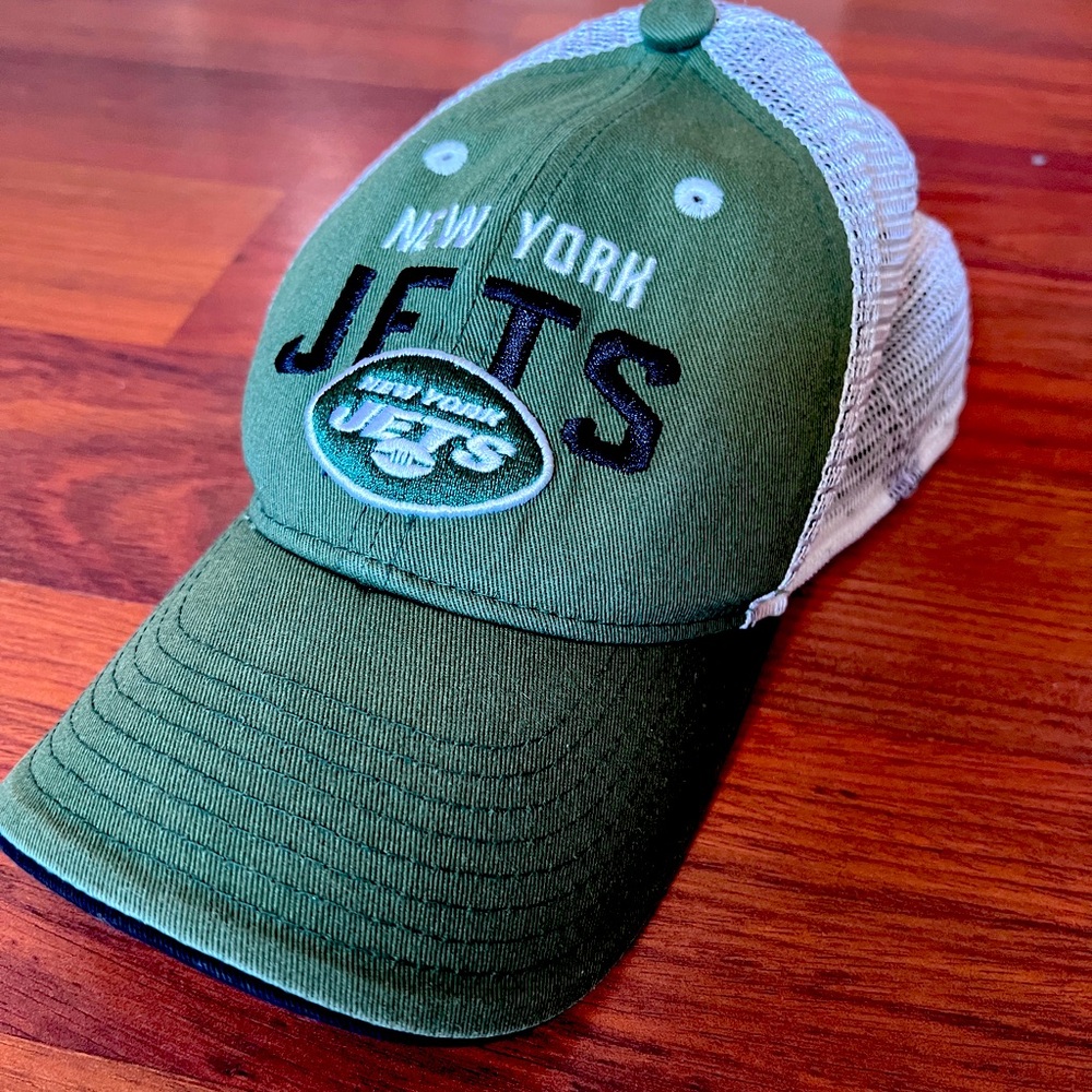 Youth New York Jets mesh adjustable trucker hat